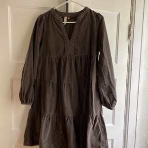 Anthro light weight corduroy dress